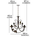 Ver imagem 2 de Pendente Decorativo de Passaros Coloridos para Sala de Jantar - Verniz