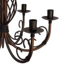 Ver imagem 5 de Pendente Luminária de Metal Trançada em Espiral para Iluminação Interna - Verniz