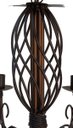 Ver imagem 4 de Pendente Luminária de Metal Trançada em Espiral para Iluminação Interna - Verniz