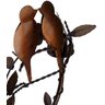 Lindo Lustre de Pássaros de Metal Decorativo para Varanda e Sacada - Verniz - 3