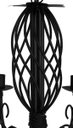 Ver imagem 4 de Pendente Luminária de Metal Trançada em Espiral para Iluminação Interna - Preto