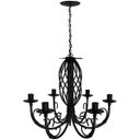 Ver imagem 6 de Pendente Luminária de Metal Trançada em Espiral para Iluminação Interna - Preto