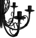 Ver imagem 5 de Pendente Luminária de Metal Trançada em Espiral para Iluminação Interna - Preto