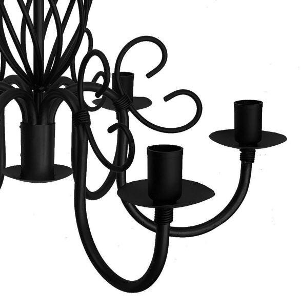 Pendente Artesanal para Área Gourmet Luminária Trançada em Ferro