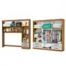 Guarda-roupa Casal Modulado Hércules 11 Portas 6 Gavetas com Espelho Cinamomo/off White - Carioca Mó - 3