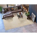 Ver imagem 2 de Tapete Realce Eden 3d Alto Relevo 200x250 Cm Creme Marfim