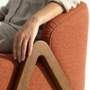 Ver mais imagens de Poltrona Decorativa Iris Pes Madeira Linho Color Trend Tca 303 Moll