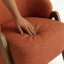 Ver imagem 7 de Poltrona Decorativa Iris Pes Madeira Linho Color Trend Tca 303 Moll