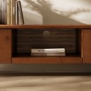 Ver imagem 6 de Rack 180 cm TV Grande 75 Madeira 2 Gavetas Castanho Lakie