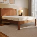 Ver imagem 2 de Cama Casal 140cm Madeira Maciça Lone Castanho F07 - Mpozenato
