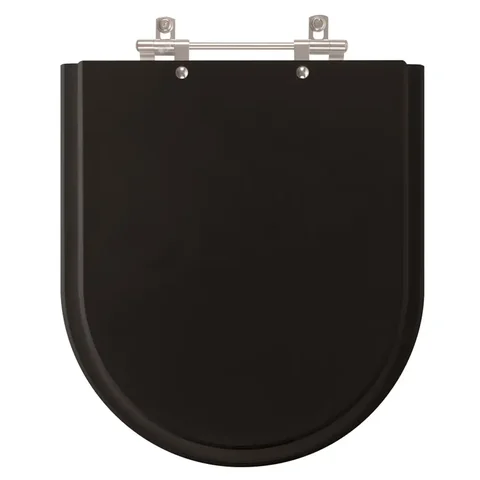 Assento Sanitário Poliester Smart Preto para Louça Celite