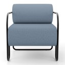 Ver imagem 5 de Poltrona Decorativa Orgânica Living Miska Linho Denim - Desk Design