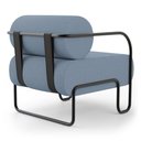 Ver imagem 6 de Poltrona Decorativa Orgânica Living Miska Linho Denim - Desk Design