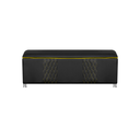 Ver imagem 2 de Baú Organizador Fighter para Quarto Gamer 90 Cm Corino:preto e Amarelo
