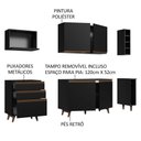 Ver imagem 3 de Cozinha Completa Madesa Reims com Armário e Balcão Preto