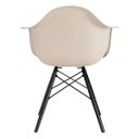 Ver imagem 5 de Kit 2 Cadeiras Charles Eames Eiffel com Braços - Daw - Nude - Bege - Madeira Preta