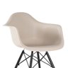 Kit 2 Cadeiras Charles Eames Eiffel com Braços - Daw - Nude - Bege - Madeira Preta - 6