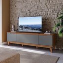 Ver imagem 1 de Rack Kappesberg 3 Portas Canela/chumbo 180cm