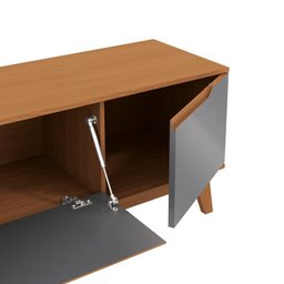Rack Kappesberg 3 Portas Canela/chumbo 180cm - 6
