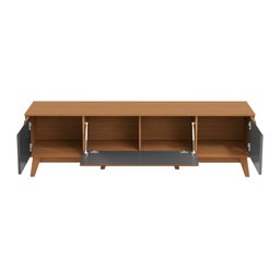 Rack Kappesberg 3 Portas Canela/chumbo 180cm - 8