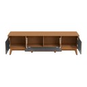 Ver mais imagens de Rack Kappesberg 3 Portas Canela/chumbo 180cm