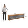Rack Kappesberg 3 Portas Canela/chumbo 180cm - 4