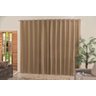 Cortina Blackout Linho para Varão Simples 3,00 x 2,60 Sala e Quarto - Bege - 1