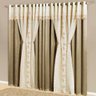 Cortina Nuance com Renda Guipir e Bordado 4,00x2,70m Re9casa para Sala ou Quarto - Cor Prata - 1