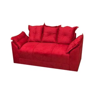 Sofá 3 Lugares Vermelho 608 Paris