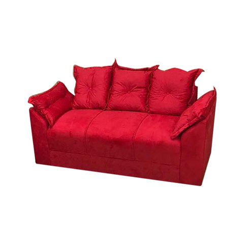 Sofá 3 Lugares Vermelho 608 Paris