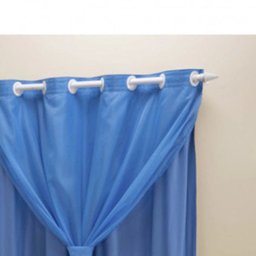 Cortina Blackout PVC com Tecido Voil 2,00 M x 1,40 M Azul - 3