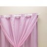 Cortina Blackout PVC com Tecido Voil 2,00 M x 1,40 M Rosa - 3