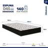 Cama Box Solteiro Marrom + Colchão Casal de Espuma D45 - Ortobom - Airtech 150 58x88x188cm - 4