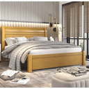 Ver imagem 1 de Cama Casal 187 100% Mdf Cinamomo - Móveis Valverde