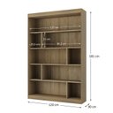 Ver imagem 2 de Estante para Quarto Elowen Yescasa Marrom/Nogal