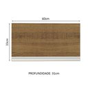 Ver imagem 3 de Armário de Cozinha Aéreo 60 cm 1 Porta Rustic Glamy Madesa