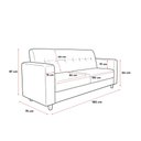 Ver imagem 5 de Sofá 3 Lugares com Kit 2 Poltronas Arezzo Sintetico PU D03 - D'Rossi