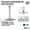 Chuveiro Articulado Teto Metal 30cm Versata 3100ch120 Champanhe Fani - 5