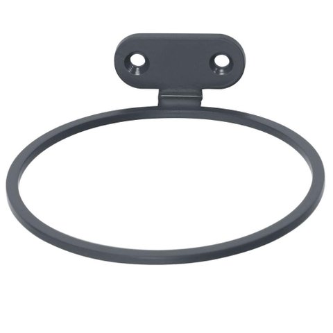 Suporte Secador de Cabelos Parede Cinza 11cm Masutti Aramado Organizador