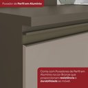 Ver imagem 4 de Armário Aéreo de Cozinha Lora 120cm 3 Portas MDF Porta de Bater Duna-Cristal