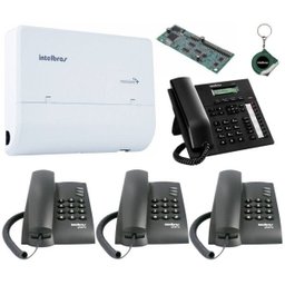 Kit Pabx Telefonia Fixa Bina 2x4 Disa Pleno Ti 830i Kit 13 - 1