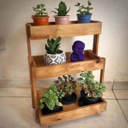 Suporte para Plantas, Prateleira Chão, Floreira, Jardineira P11 - 2