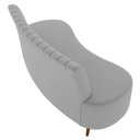 Ver imagem 7 de Sofá 2 Lugares para Sala Living 135cm Pés Palito Tamar K04 Veludo Cinza - Mpozenato