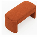 Ver imagem 4 de Recamier Decorativo Puff Fly 75cm Cama Solteiro Estofados:Terra Cota/Bouclé