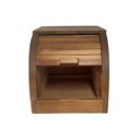 Ver imagem 4 de Caixa Porta Pão Pequena em Madeira Pinus com Tampa Basculante Marrom