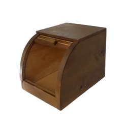 Caixa Porta Pão Pequena em Madeira Pinus com Tampa Basculante Marrom - 2