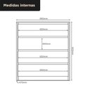 Ver imagem 6 de Cômoda para Quarto 4 Gavetas 89x99,2cm Carla Marrom/Cinamomo