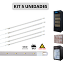 Ver imagem 1 de Kit 5 Barra Led 10w 50cm Geladeira Expositora Freezer 220v Ip67 6500k