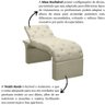 Maca Estofada Estética Cílios Regulável Spa Suede Ana Clara Cor:bege - 5