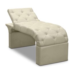 Maca Estofada Estética Cílios Regulável Spa Suede Ana Clara Cor:bege - 2